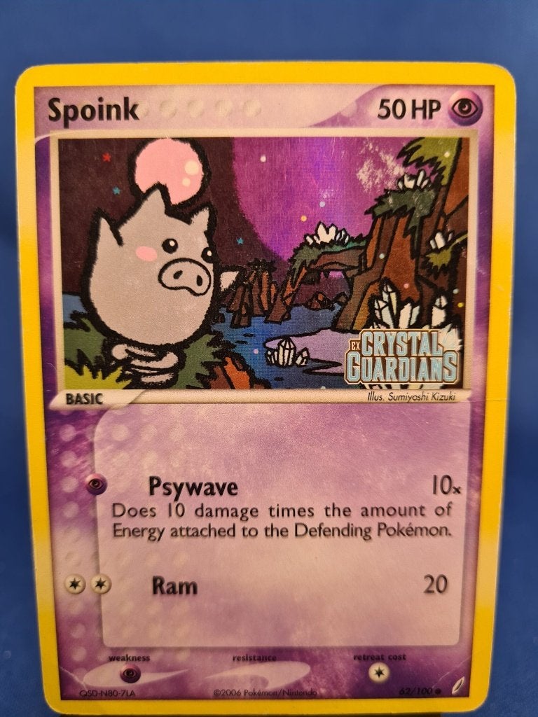 Spoink 62/100 - Crystal Guardians (Reverse Holo), Verzenden, Gebruikt