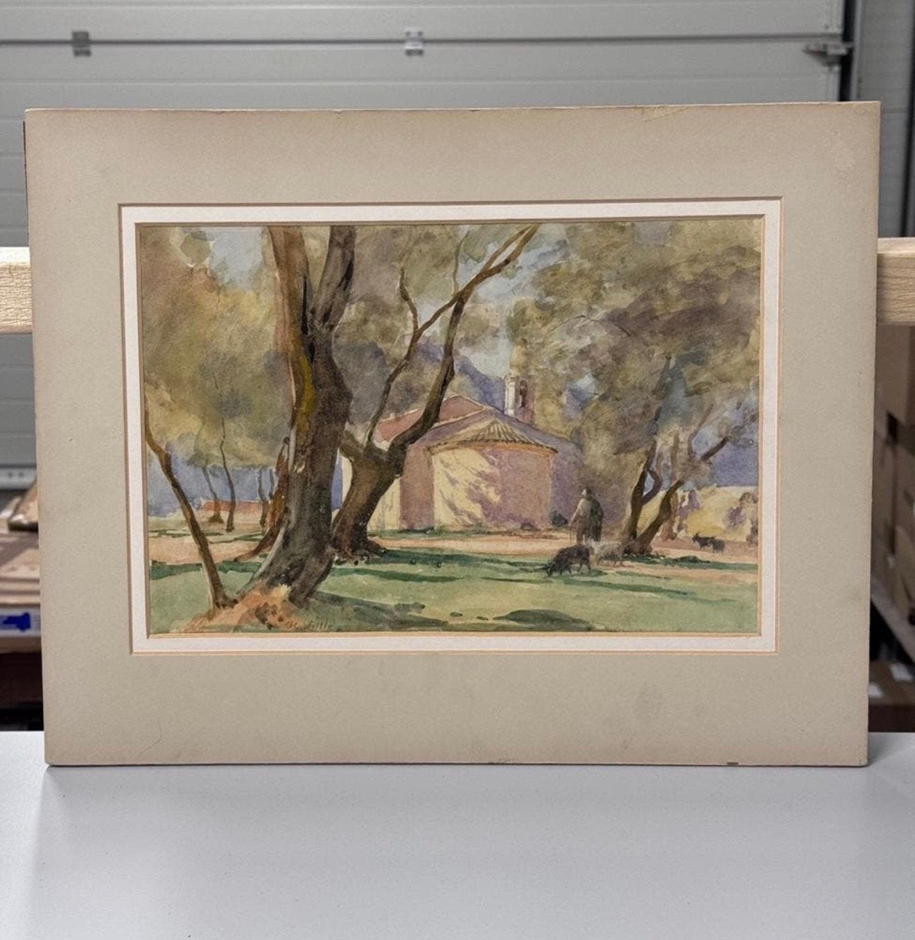 Robert Little (1854 - 1944) Watercolour schilderij uit 1881, Ophalen of Verzenden, Gesigneerd, Aquarel, Landschap