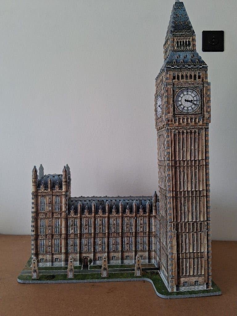 3-D puzzel Big Ben, Enlèvement, 500 à 1500 pièces, Utilisé, Rubik's Cube ou Puzzle 3D