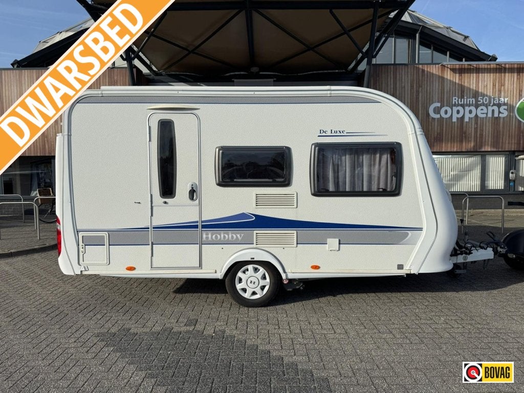 Hobby De Luxe 400 SF 2009 MOVER + TENT 240!, Caravans en Kamperen, Vast bed, Hobby, Treinzit, 750 - 1000 kg