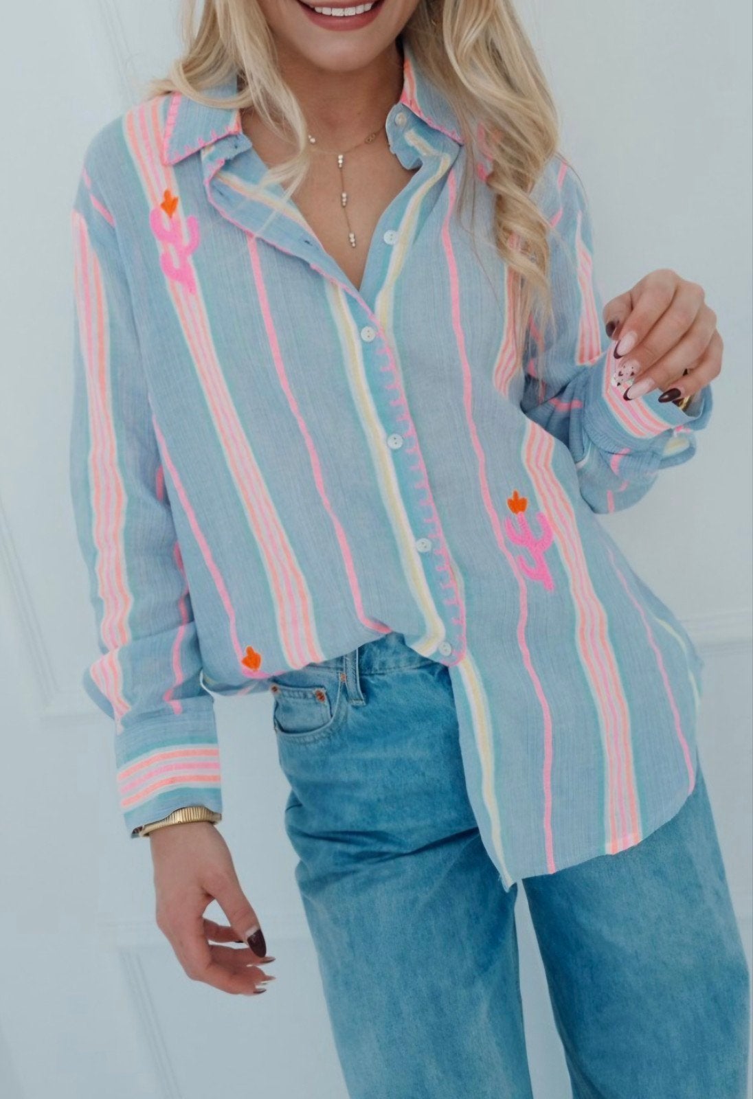 Chemisier été, taille unique, Kleding | Dames, Blouses en Tunieken, Ophalen, Blauw