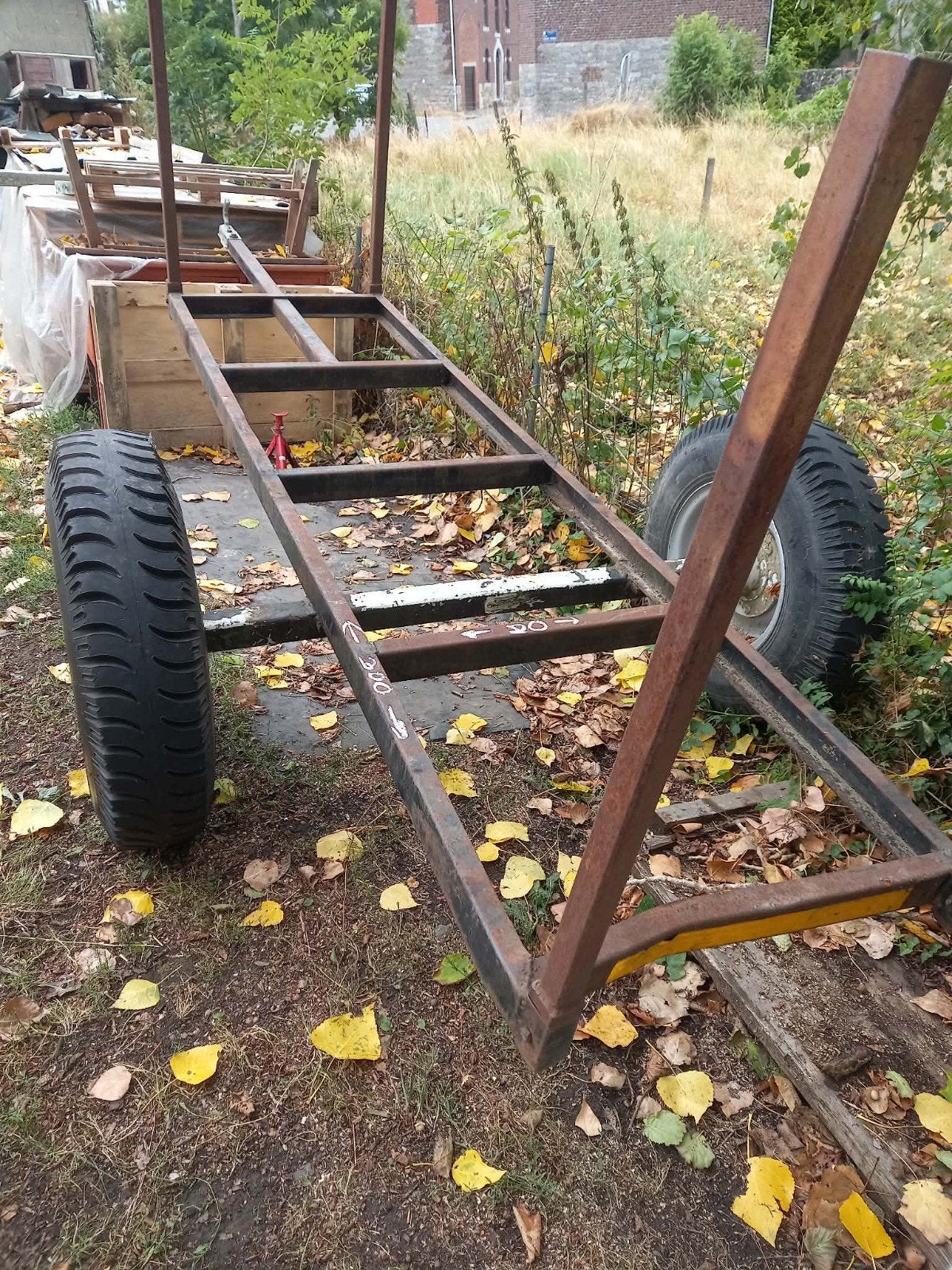 remorque  a bois (debardeuse), Enlèvement, Utilisé