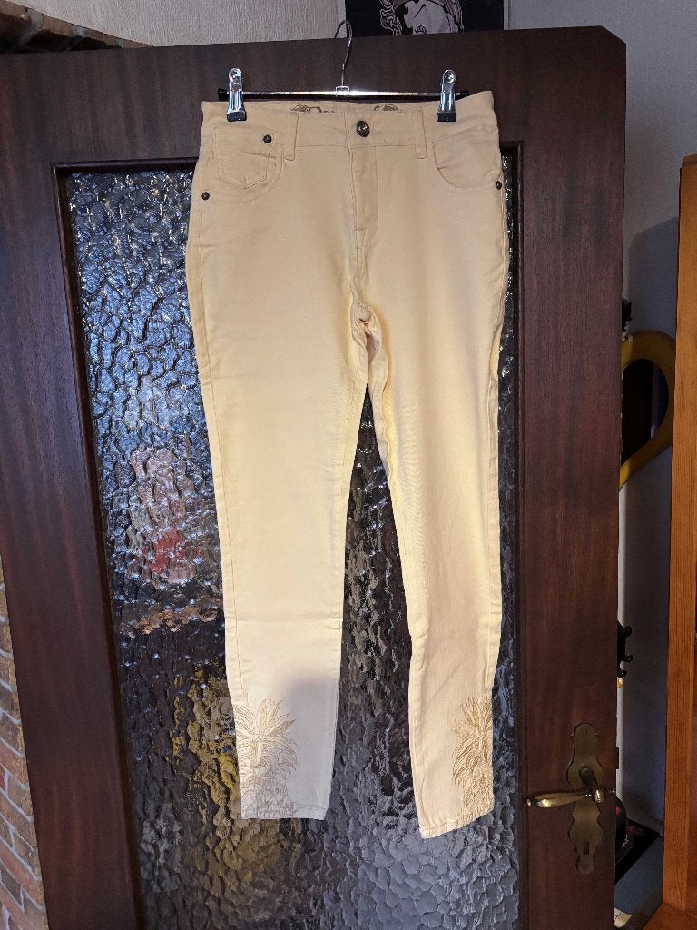 Gele jeans van Desigual - T.36, Overige kleuren, Ophalen of Verzenden, W28 - W29 (confectie 36), Desigual