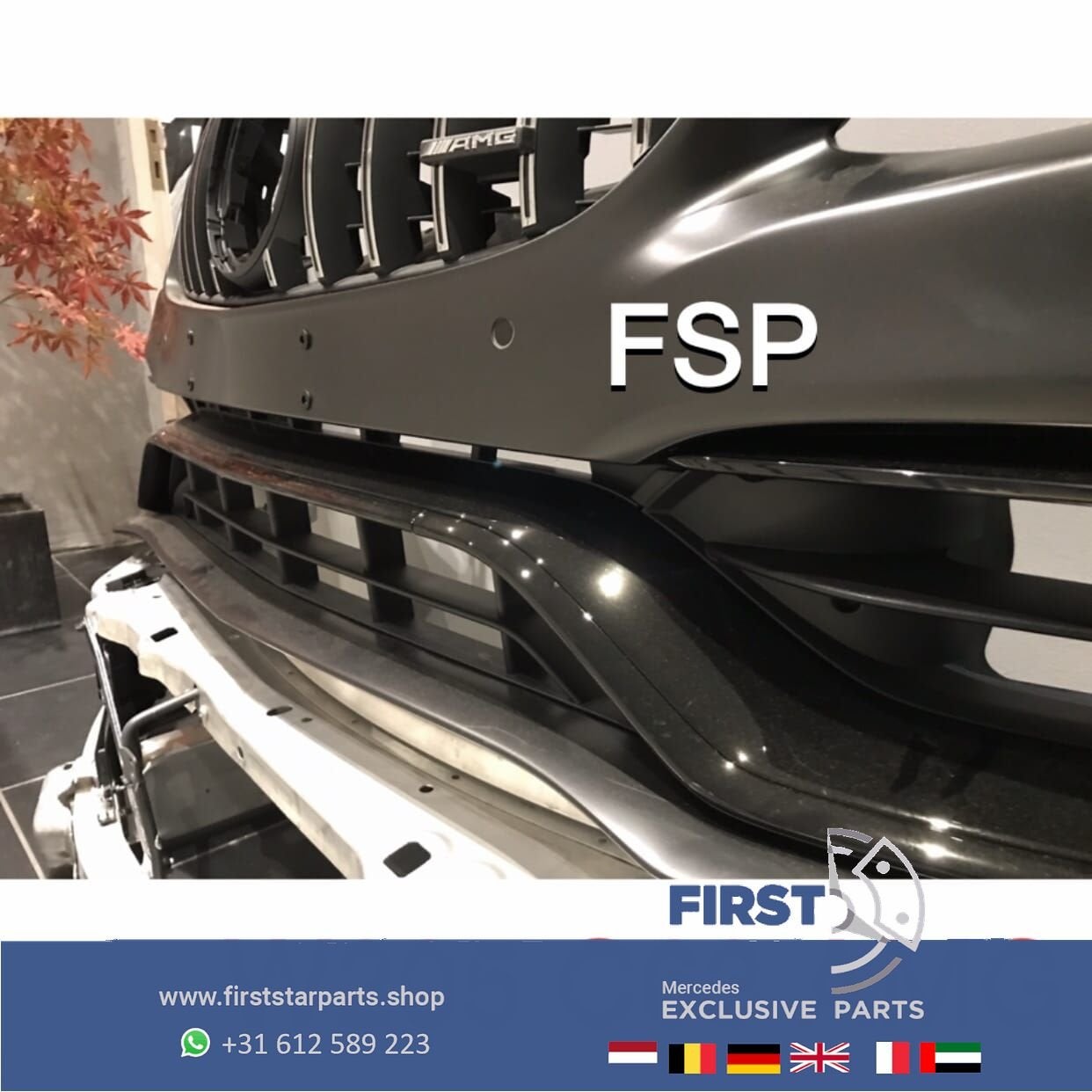 W205 C63 AMG FACELIFT VOORBUMPER COMPLEET Mercedes C Klasse, Utilisé, -, Avant, -