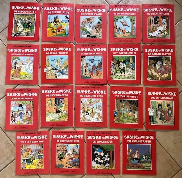 43 STRIPS van suske en wiske, niet ingekleurd: 50 euro, Boeken, Meerdere stripboeken, Ophalen, Zo goed als nieuw, Willy Vandersteen