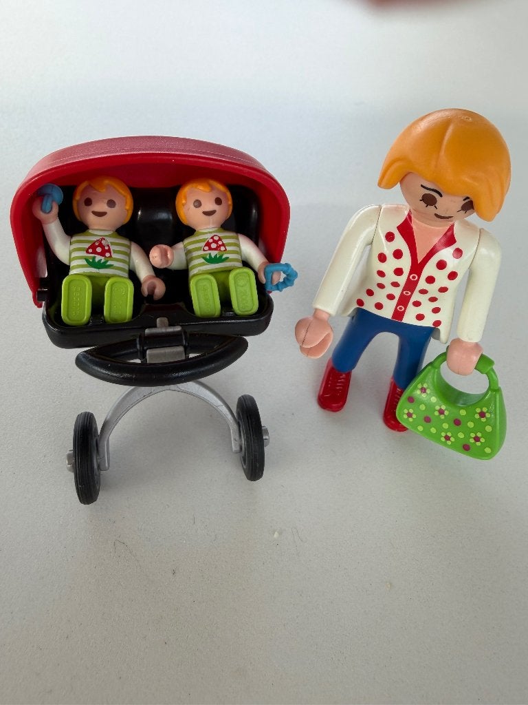 Tweeling kinderwagen Playmobil 5573, Kinderen en Baby's, Ophalen, Complete set, Family fun, Zo goed als nieuw