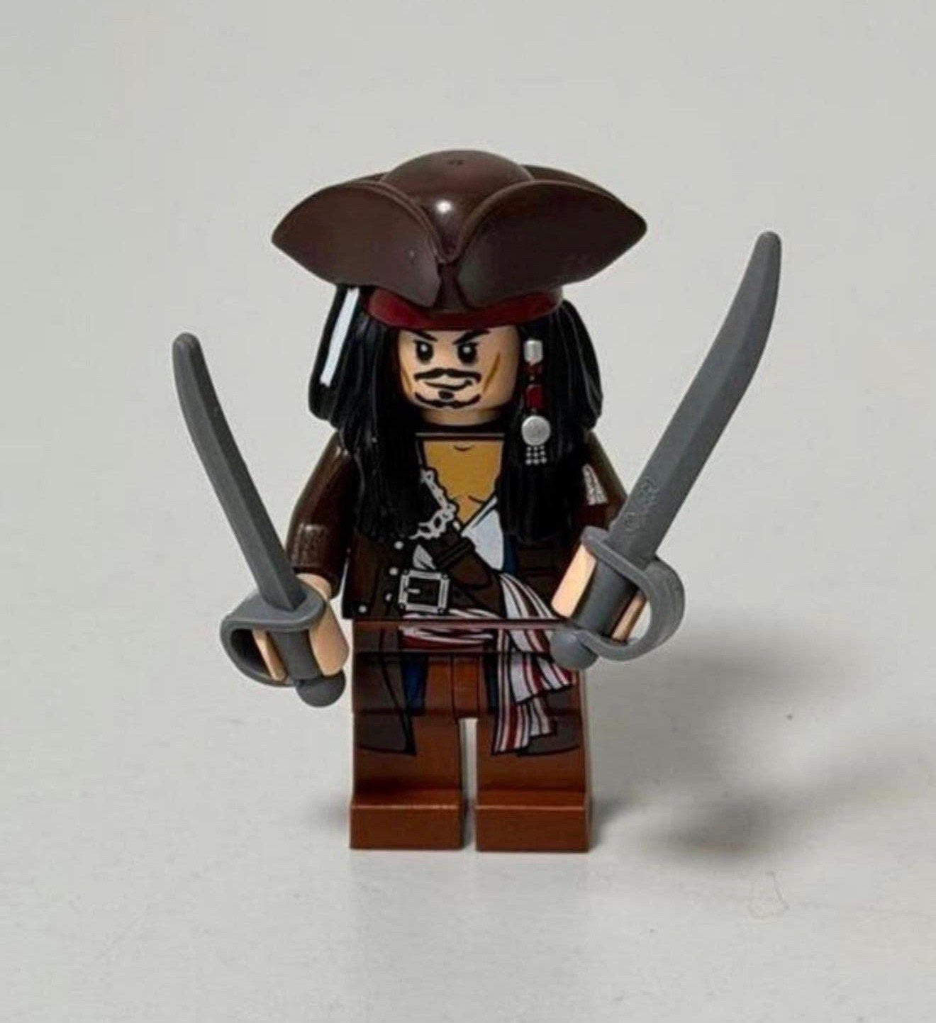 LEGO Pirates of the Caribbean Captain Jack Sparrow poc011, Lego, Zo goed als nieuw, Minifiguur, Pirates