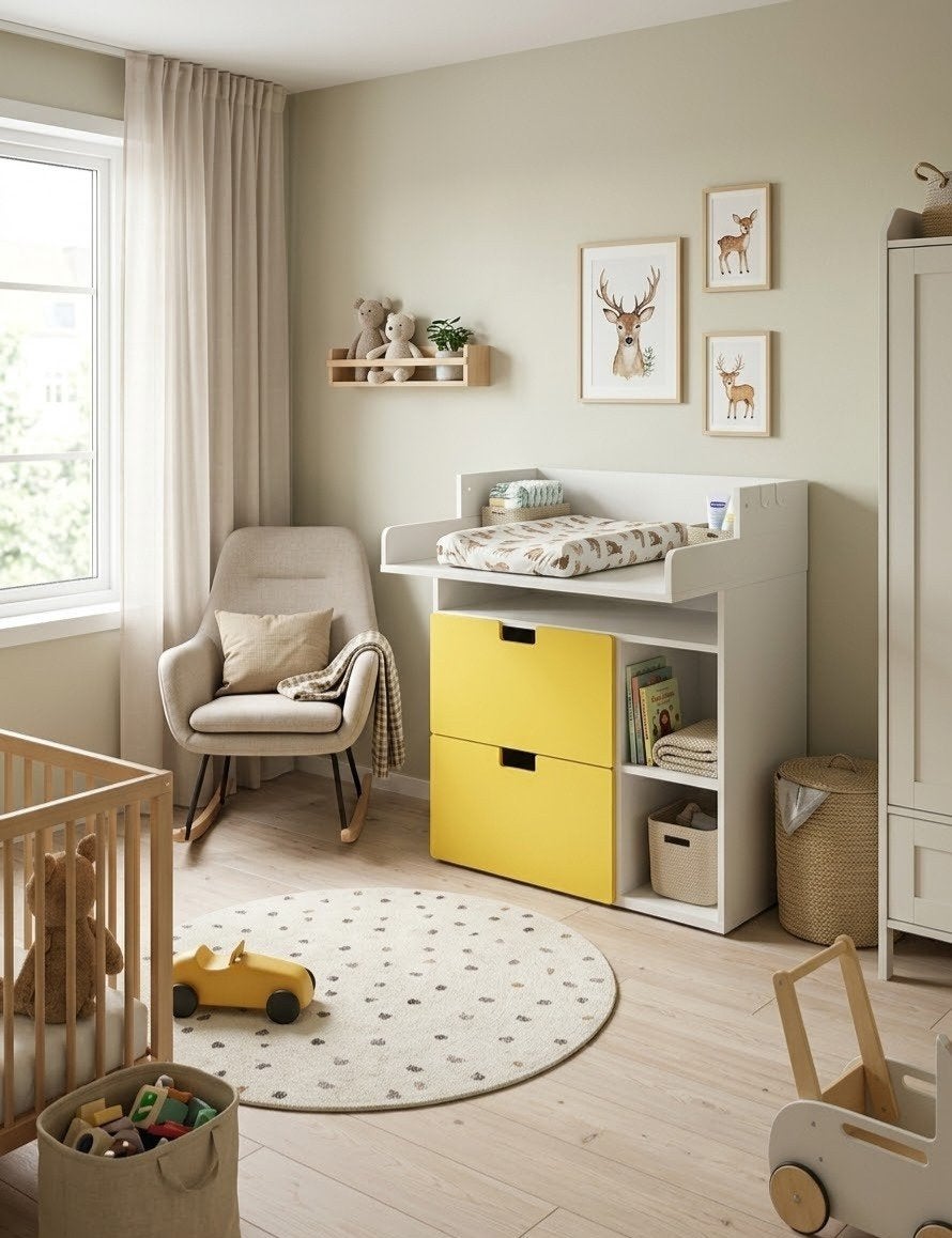 luiertafel / bureau, Ophalen, Spaanplaat of MDF, Zo goed als nieuw, IKEA