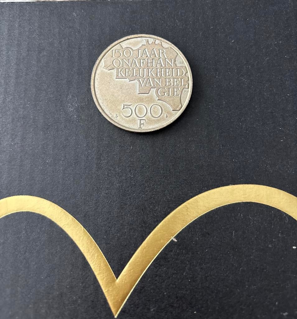 500 Belgische Frank, Zilver, Ophalen of Verzenden, Losse munt, Zilver