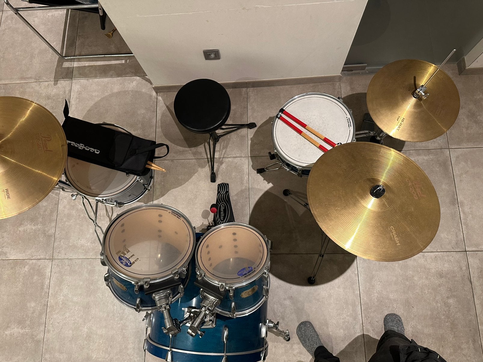 Drumstel pearl, Ophalen of Verzenden, Zo goed als nieuw, Pearl