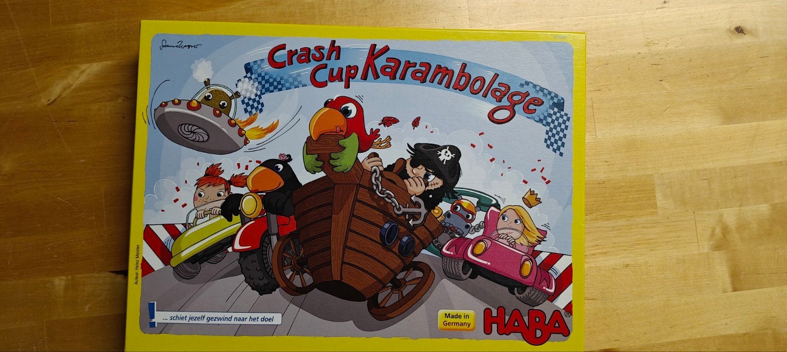Haba crash cup karambolage, Ophalen