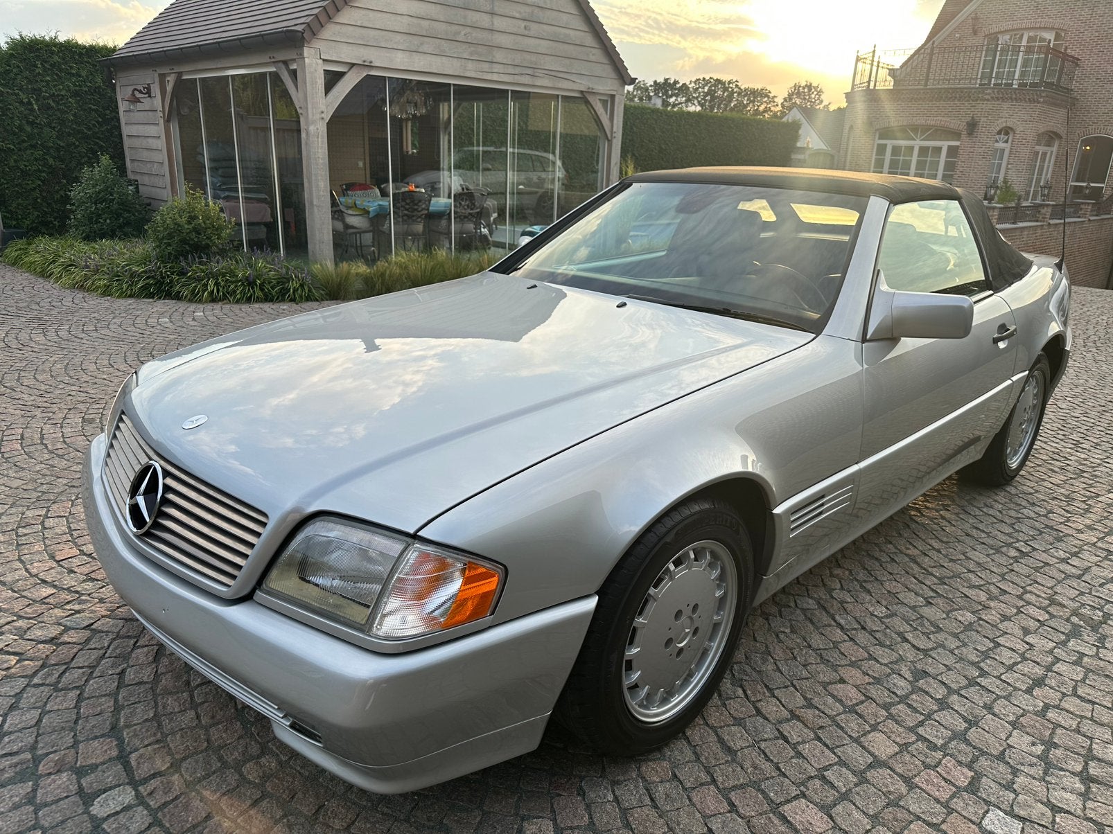 Mercedes sl280 r129 bj:1994 188000km goede staat! Zie foto’s, Cuir, Achat, Cabriolet, Noir