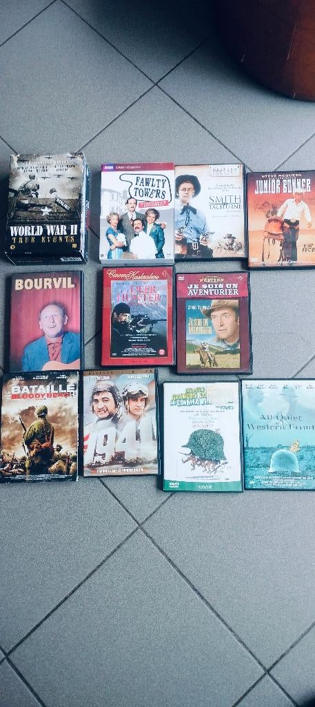 10 DVD différents, comédie, guerre, western..., CD & DVD, À partir de 9 ans, Enlèvement, Comme neuf, Autres types