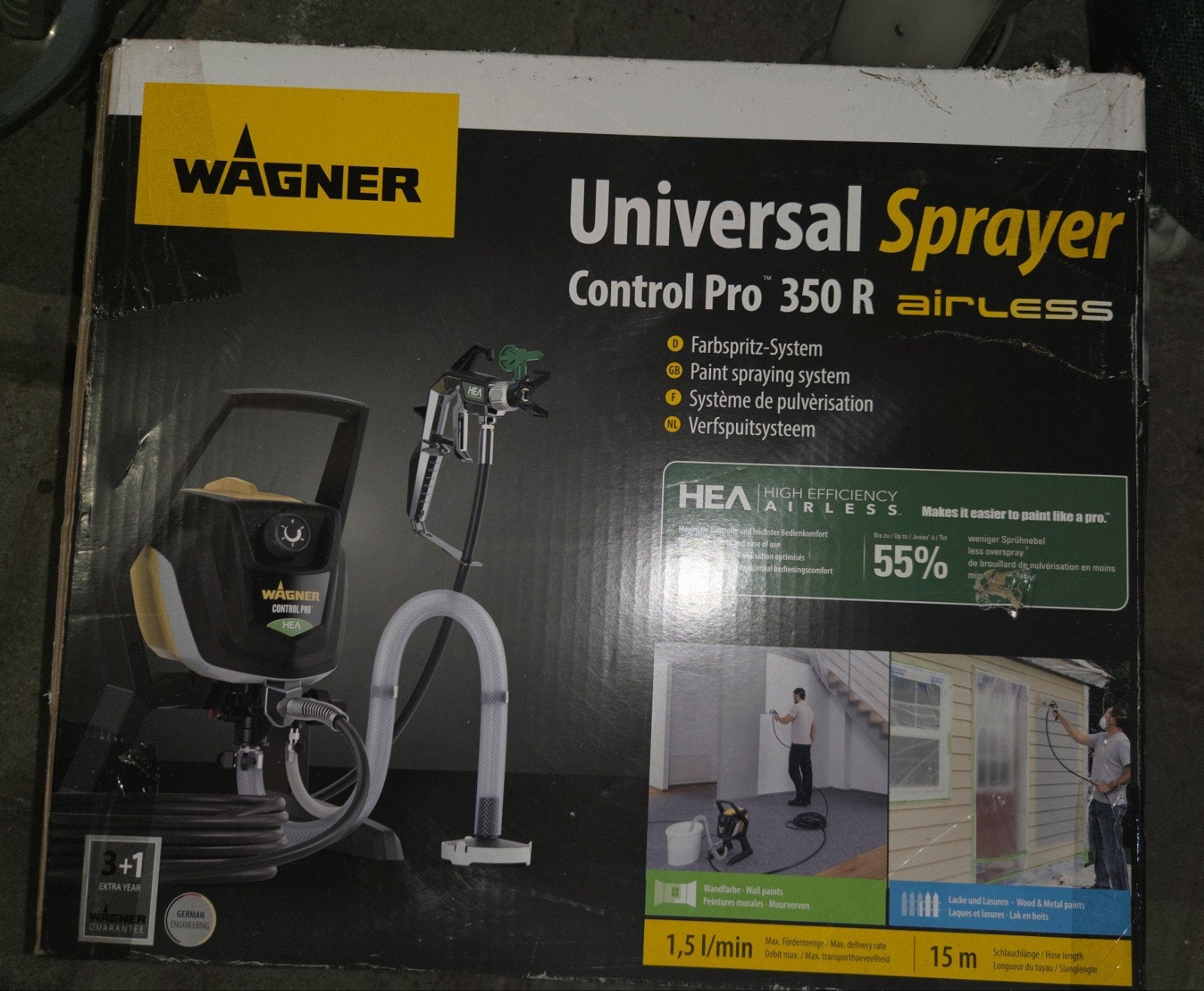 Wagner Control Pro 350 R Airless + Kit de nettoyage - NEUF, Enlèvement, Neuf, Pulvérisateur de peinture ou Pompe à peinture