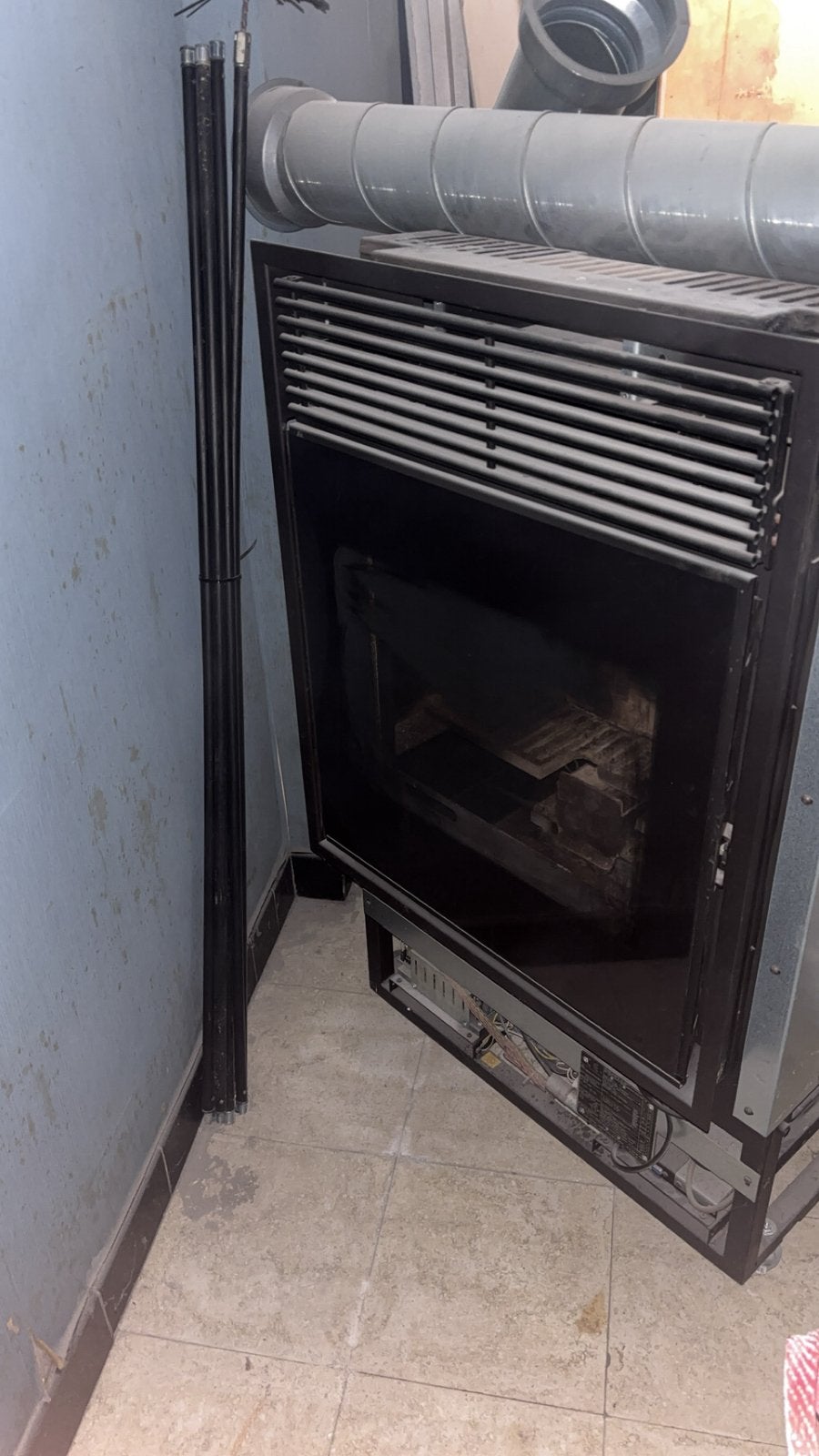 Inbouw pelletblok, Huis en Inrichting, Ophalen, Gebruikt, Inbouwhaard