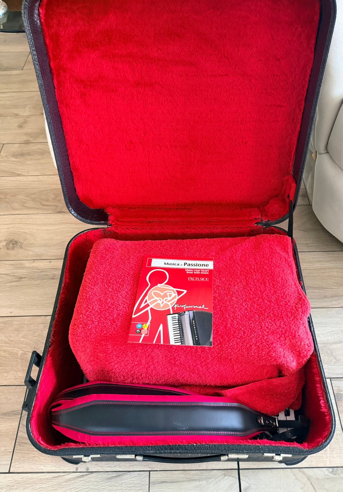 Accordeon Excelsior mod 960 met cassotto, Ophalen of Verzenden, Zo goed als nieuw