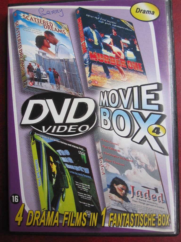 DVDvideo Moviebox 4 (4 films op 2 disc), Cd's en Dvd's, Dvd's | Drama, Engels, Vanaf 16 jaar, Nederlands, Overige genres