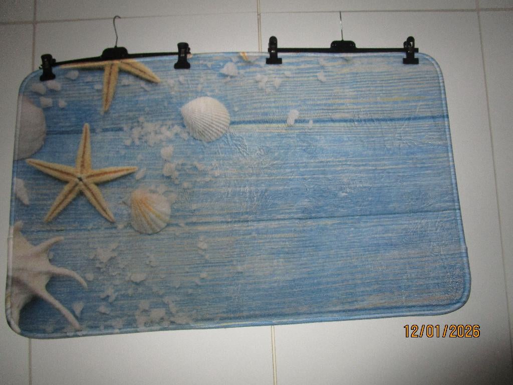 badkamerset, Huis en Inrichting, Ophalen, Zo goed als nieuw, Blauw, Badmat