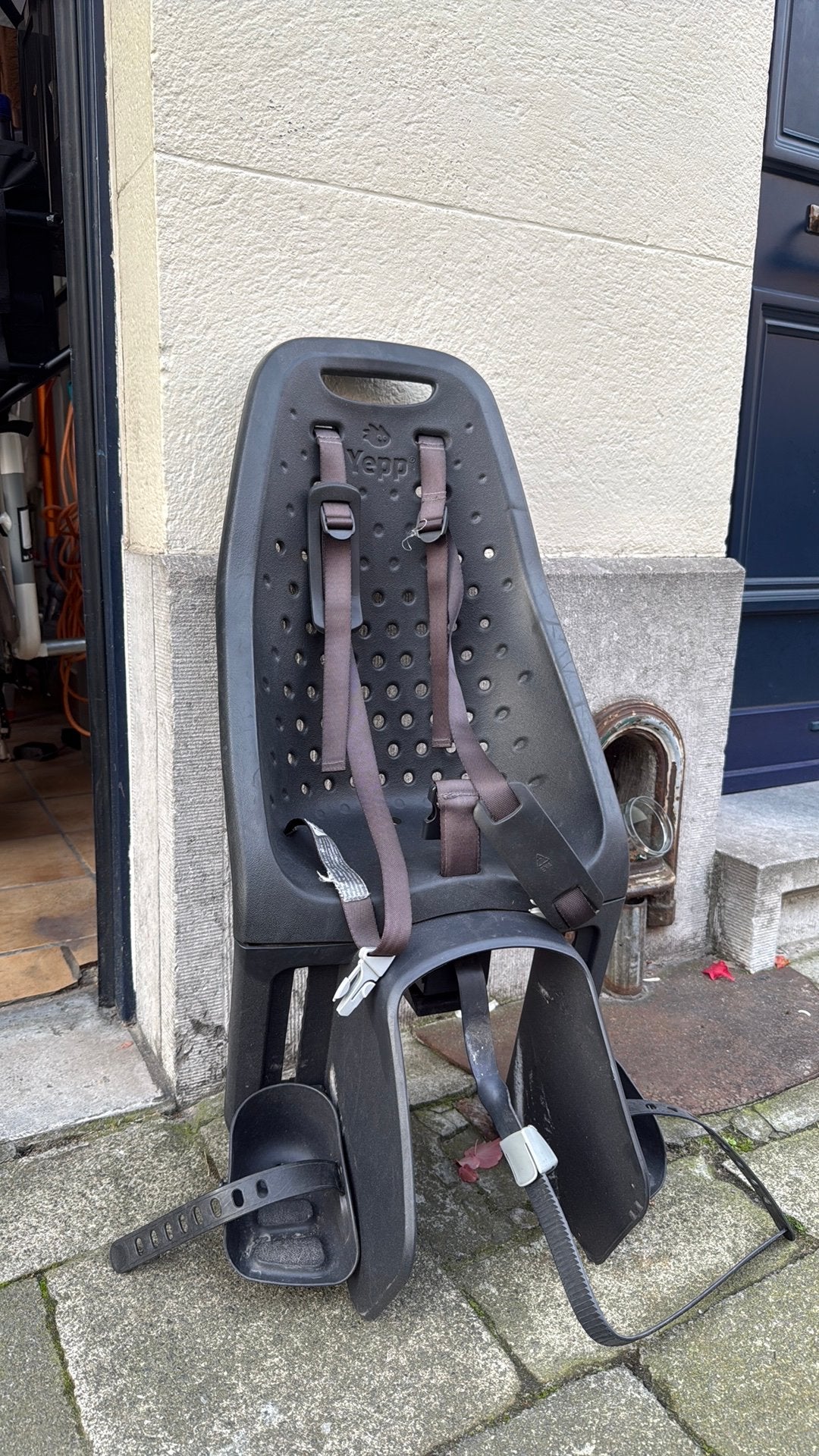 Yepp kinderstoel voor op de fiets, Fietsen en Brommers, Achterzitje, Ophalen, 15 t/m 25 kg, Gebruikt