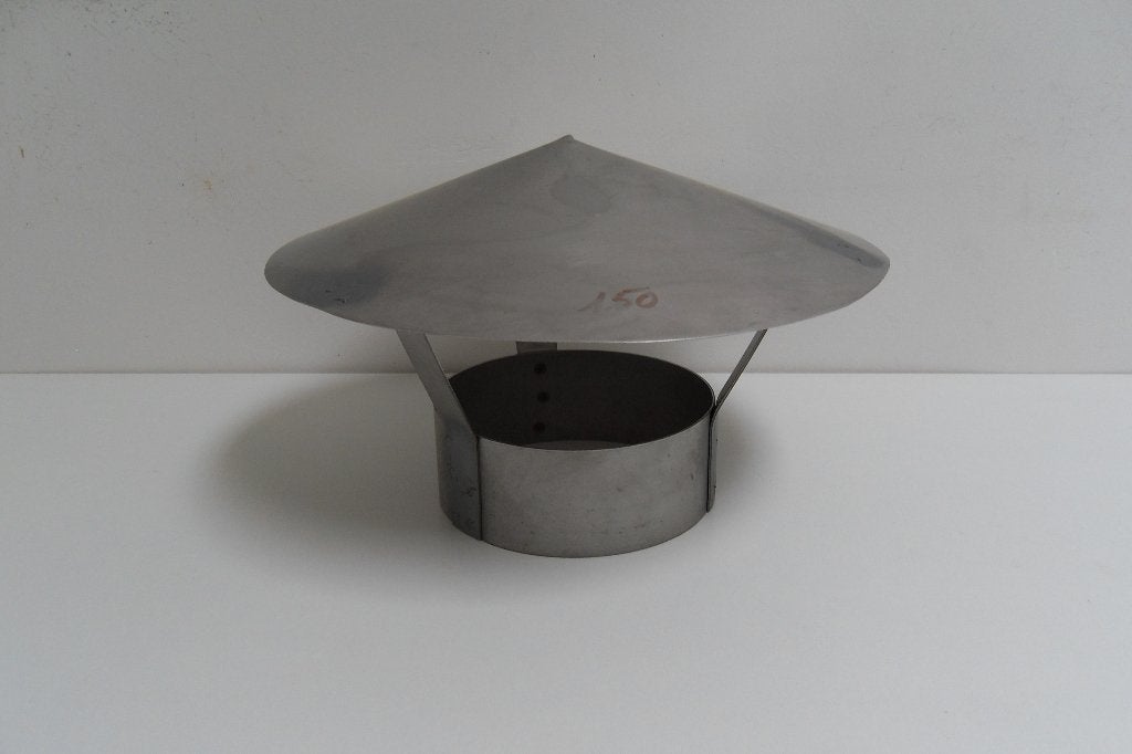 CHAPEAU de cheminée galvanisé Diamètre 150 mm intérieur, Maison & Meubles, Cheminées, Enlèvement ou Envoi, Comme neuf