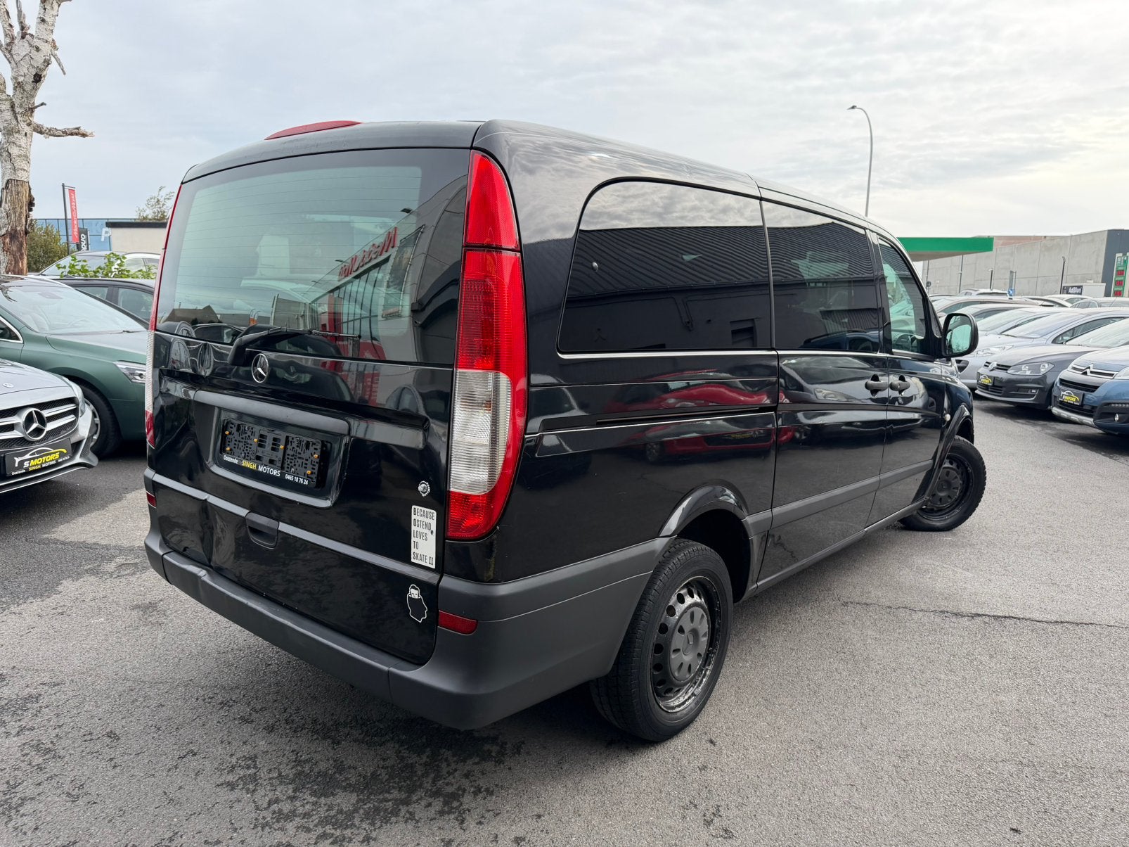 Mercedes Benz Vito 2.1 CDI *Dubbele Cabine* *Keuring+Carpass, Auto's, Airbags, Zwart, Leder, 5 deurs