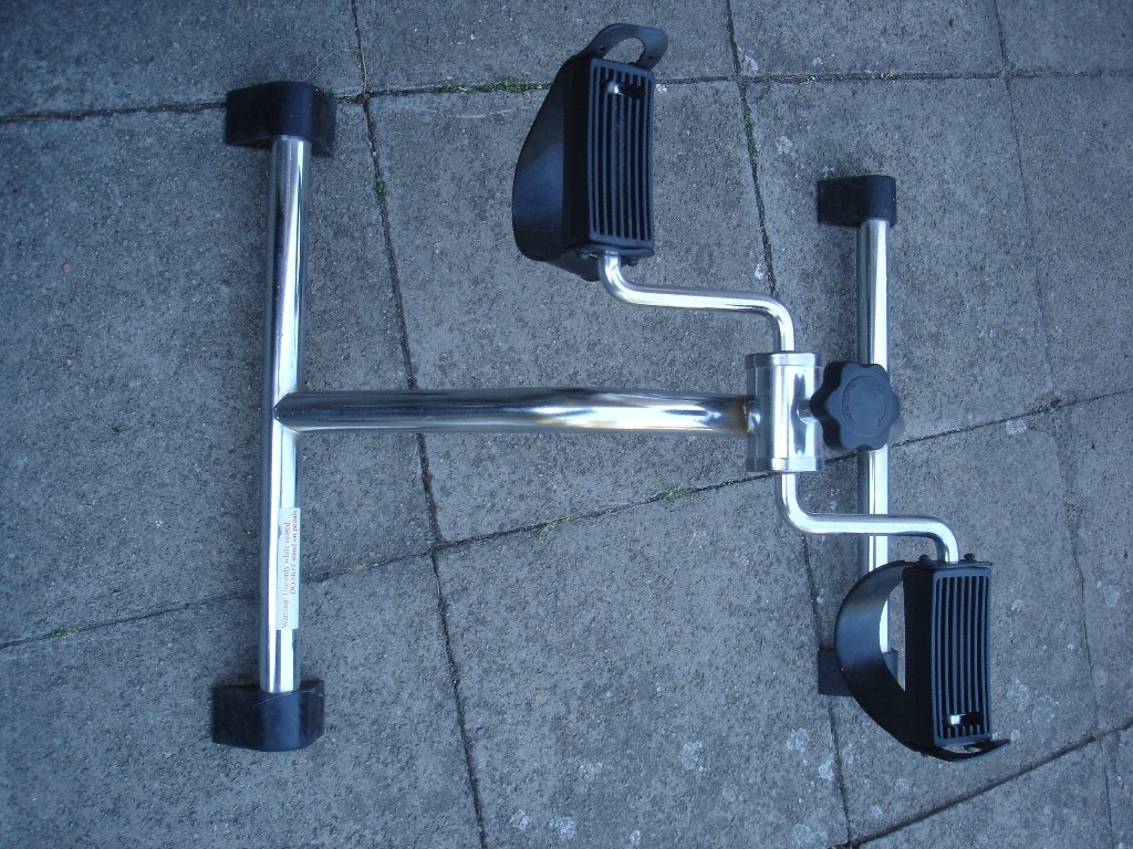 mini hometrainer, bewegingstrainer, stoelfiets, Sport en Fitness, Ophalen, Armen, Aluminium, Zo goed als nieuw