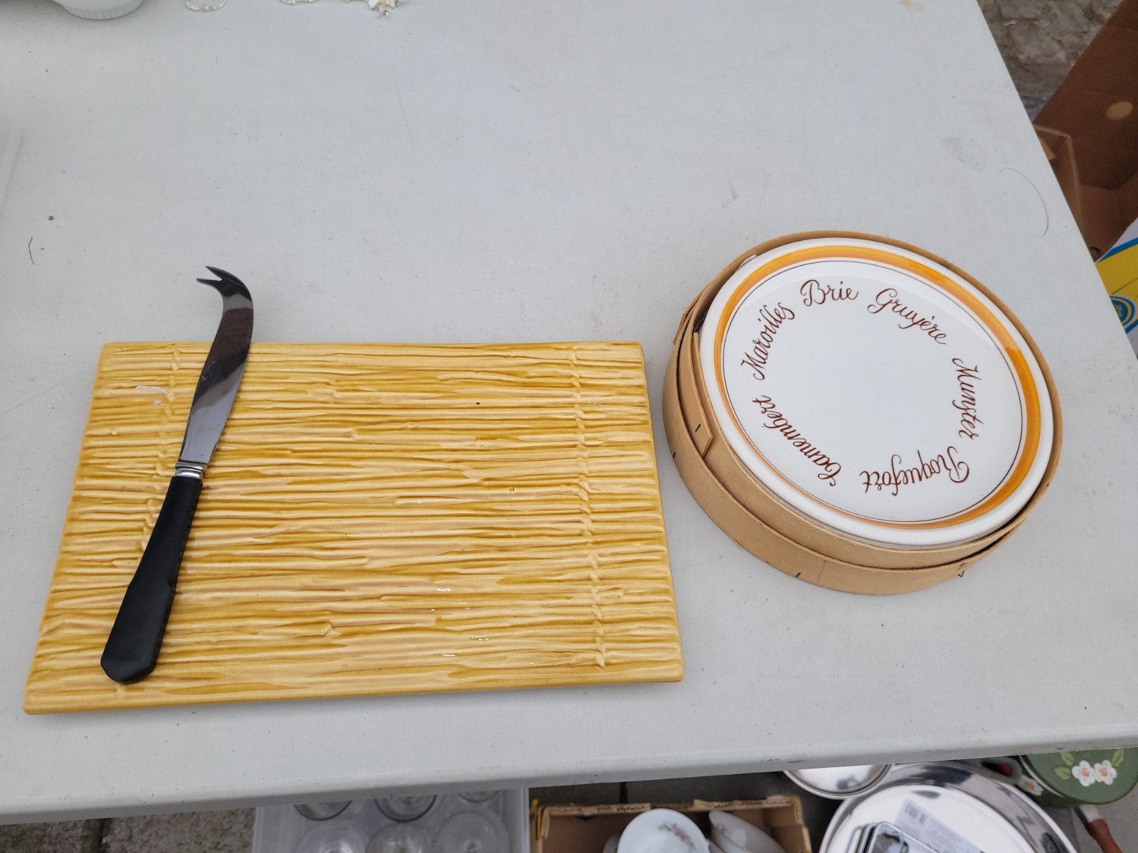 Boch plateau à fromage et 6 assiettes, Enlèvement ou Envoi