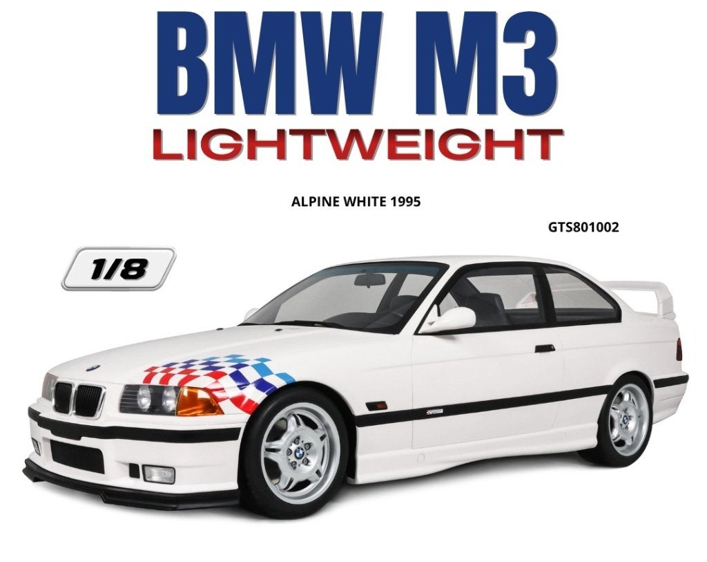 BMW M3 Lichtweight 1995 GT Spirit 1/8, Ophalen of Verzenden, Nieuw, 1:5 t/m 1:8, Auto
