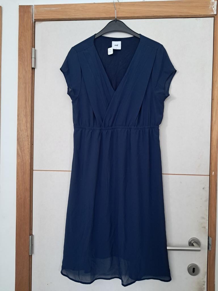 Jurk mamalicious Xl, Kleding | Dames, Zwangerschapskleding, Blauw, Jurk, Mamalicious, Maat 46/48 (XL) of groter