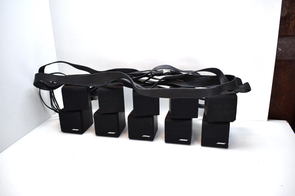 Haut-parleurs Bose Red Line 5 Dual Cube avec de câbles, Enlèvement ou Envoi, Utilisé, Système 5.1, Autres marques