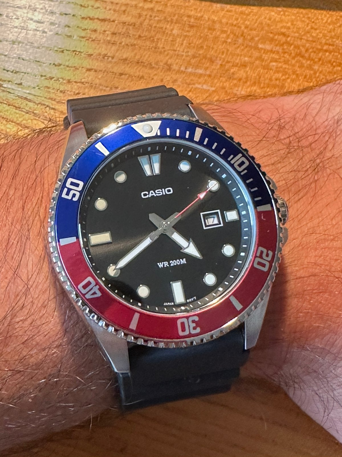 Montre Casio MDV-107-1A3VEF, Montre-bracelet, Casio, Enlèvement, Synthétique