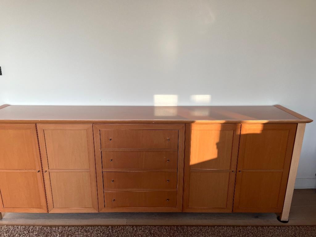 Vitrinekast en bijpassende dressoir, Enlèvement, Utilisé, Autres essences de bois, Avec tablette(s)