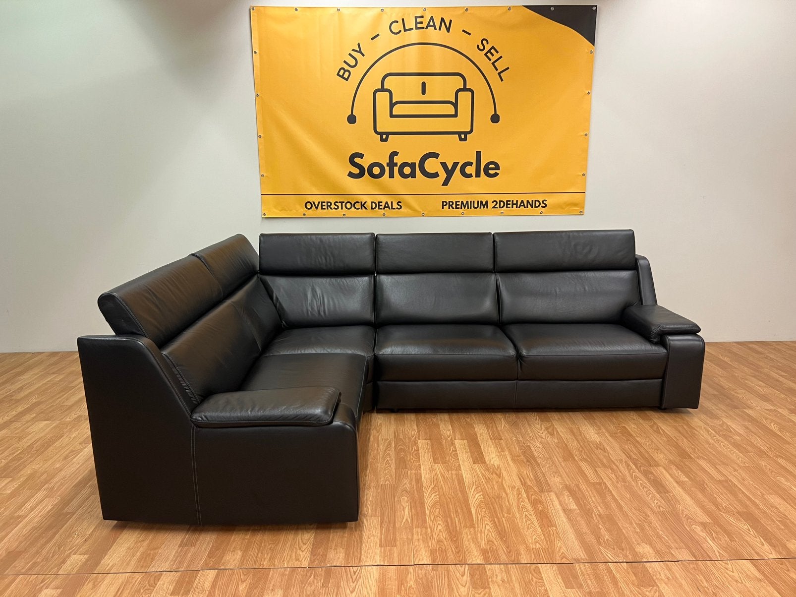 Canape Vrai Cuir de Belform - SofaCycle - Livraison, Enlèvement ou Envoi, SofaCycle, Info@sofacycle.be