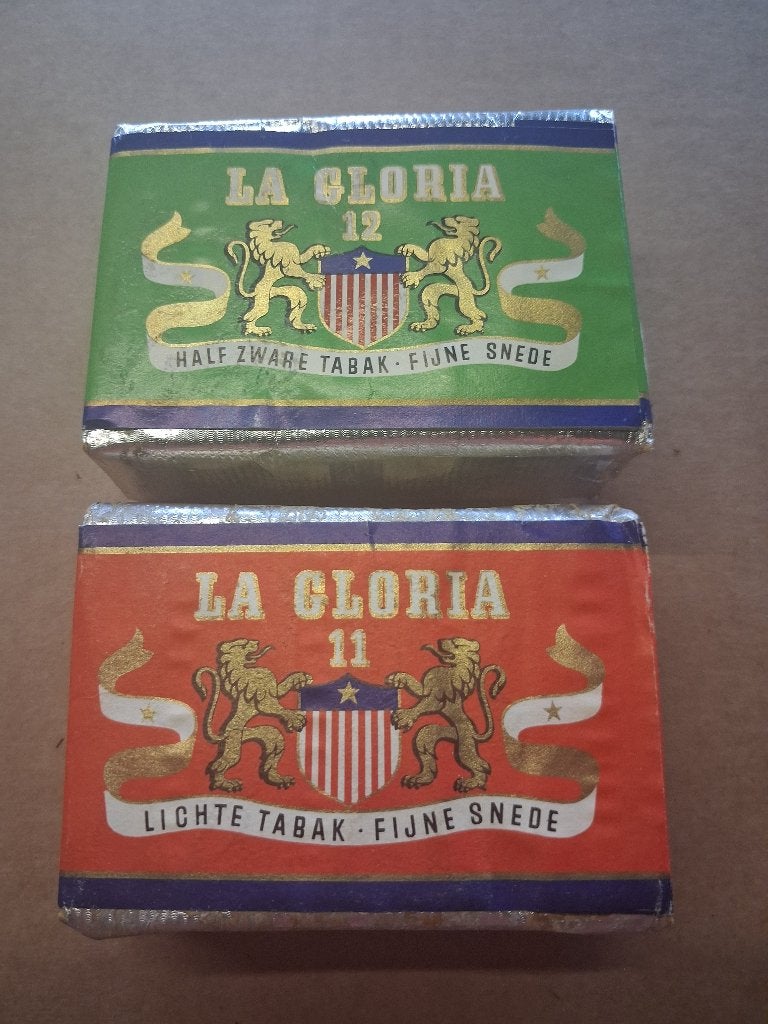 2 volle pakken....LA GLORIA  VANDER ELST, Ophalen of Verzenden, Zo goed als nieuw, Reclamebord