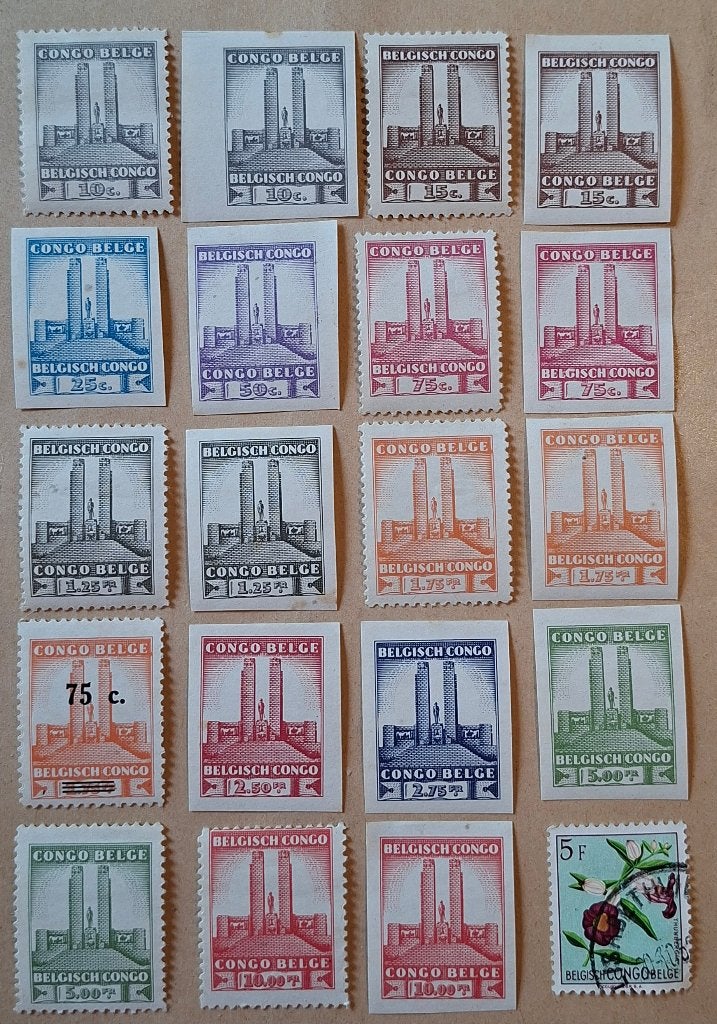 Timbres rares Belgique Congo Belge 17, Envoi