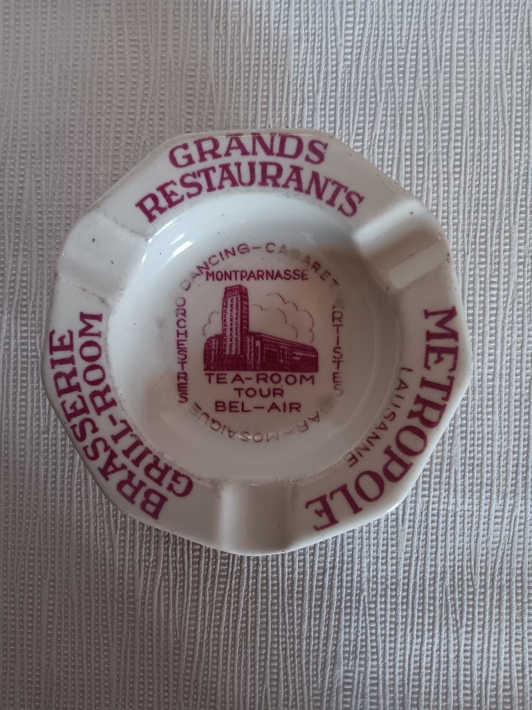 Cendrier français Montparnasse Paris, Enlèvement ou Envoi, Utilisé, Autres types