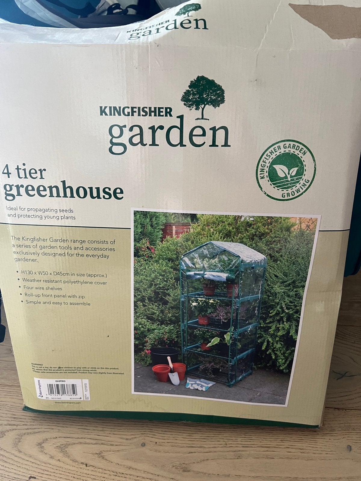Kingfisher garden 4 tier greenhouse, Tuin en Terras, Kassen, Ophalen, Nieuw