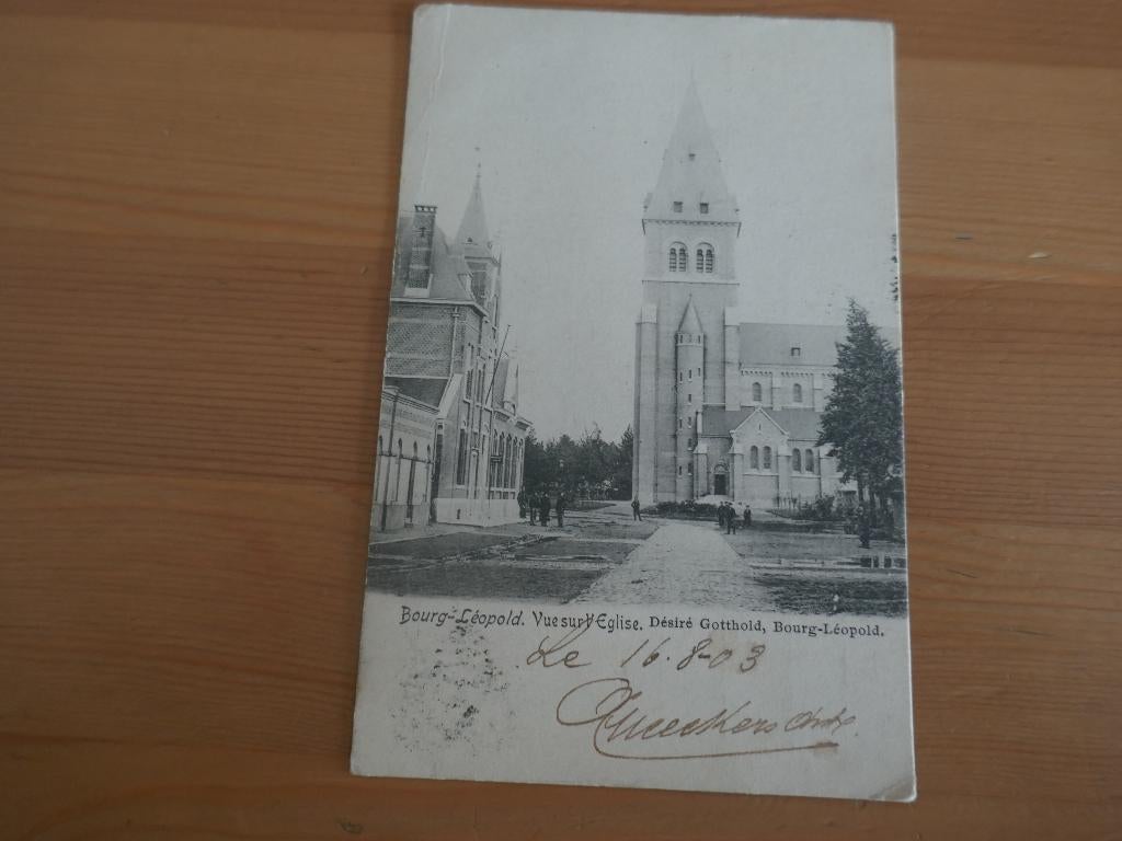 leopoldsburg bourg-léopold vue sur l'église, Collections, Envoi, Affranchie, Limbourg