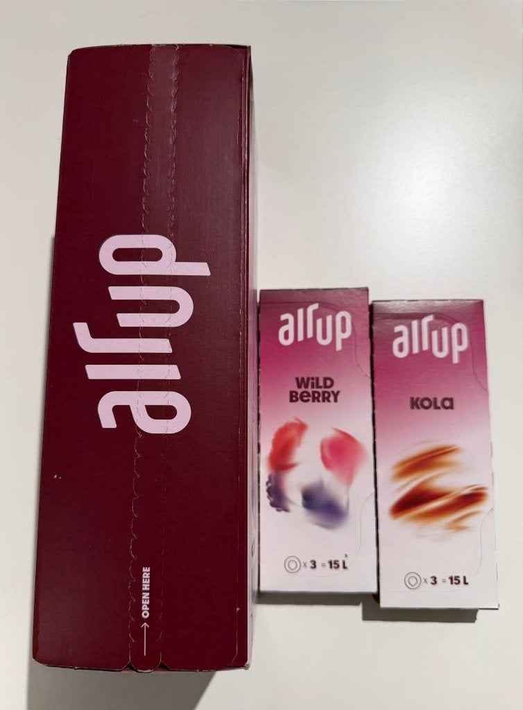 Air up met 2 doosjes smaakpods, Sport en Fitness, Drinkbussen, Ophalen, Nieuw