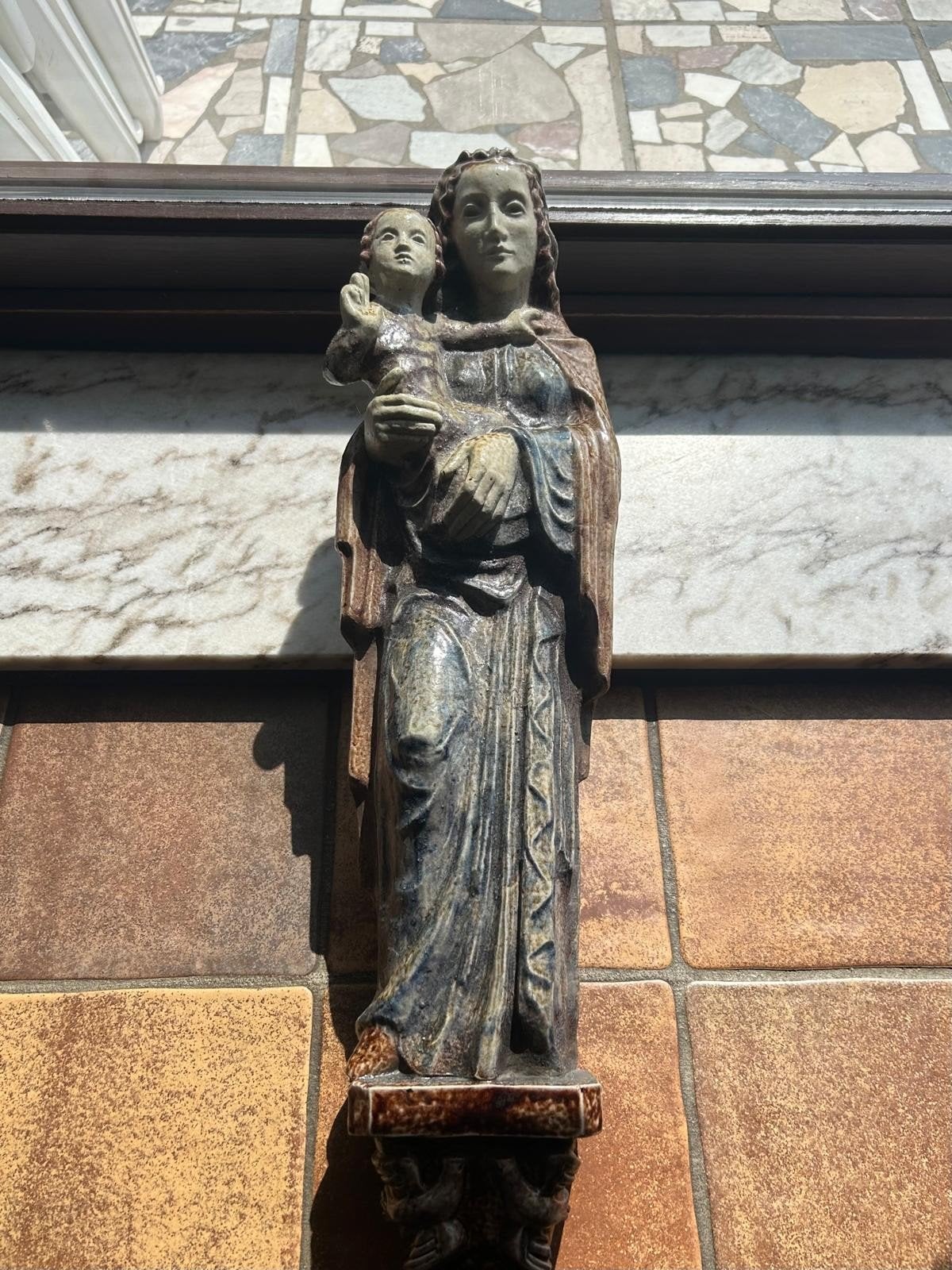 Statue sacrée de Marie et Jésus, Antiquités & Art, Enlèvement