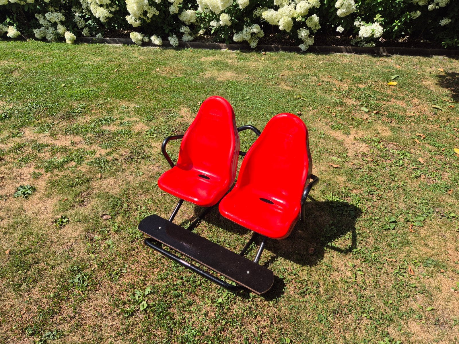 Berg gocart 2-zitbank voor op onderstel aanhangwagen, Ophalen, Berg