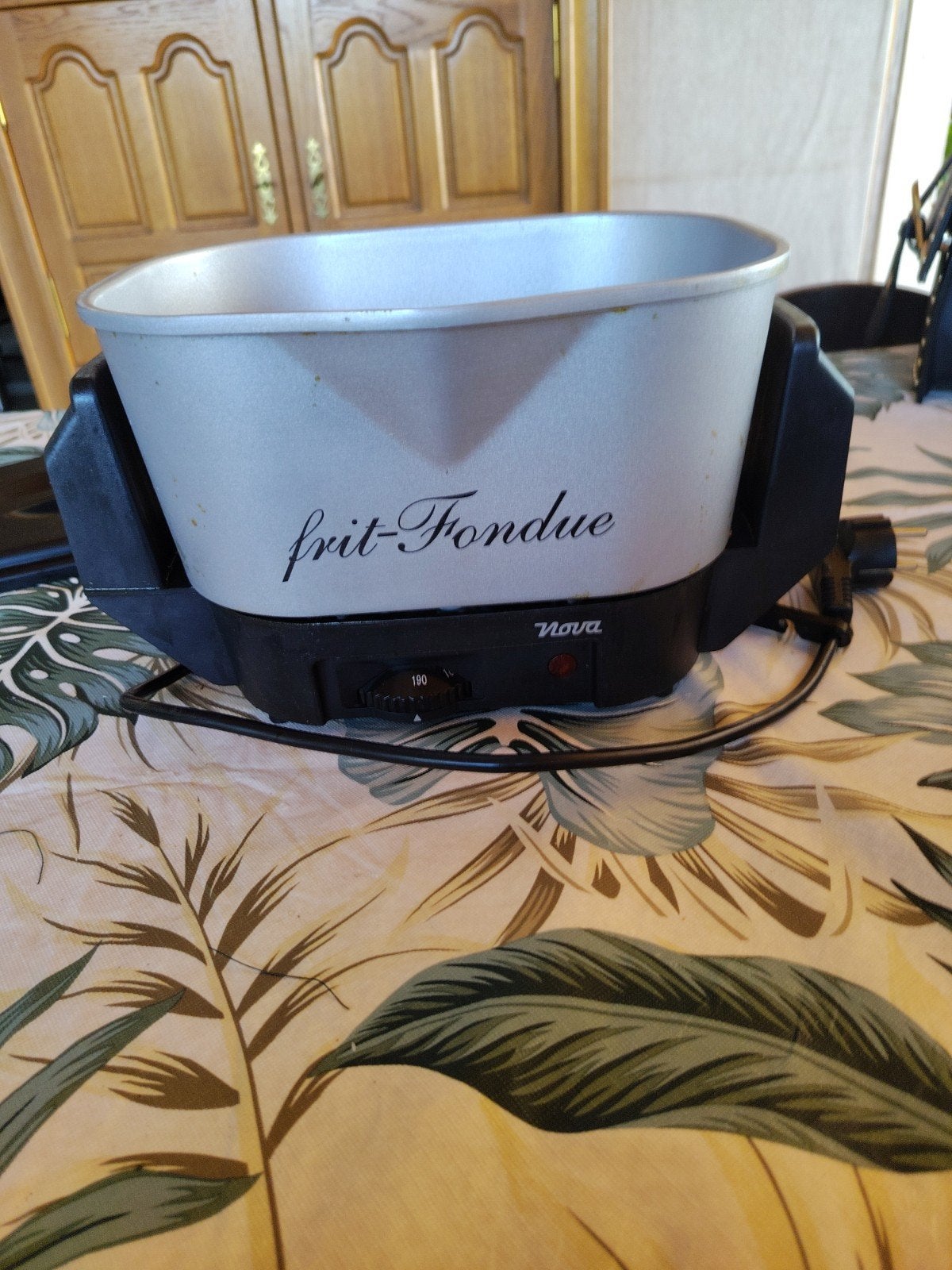 frit- fondue ketel, Elektronische apparatuur, Fonduesets, Ophalen of Verzenden, Zo goed als nieuw, Elektrisch, Fonduepan
