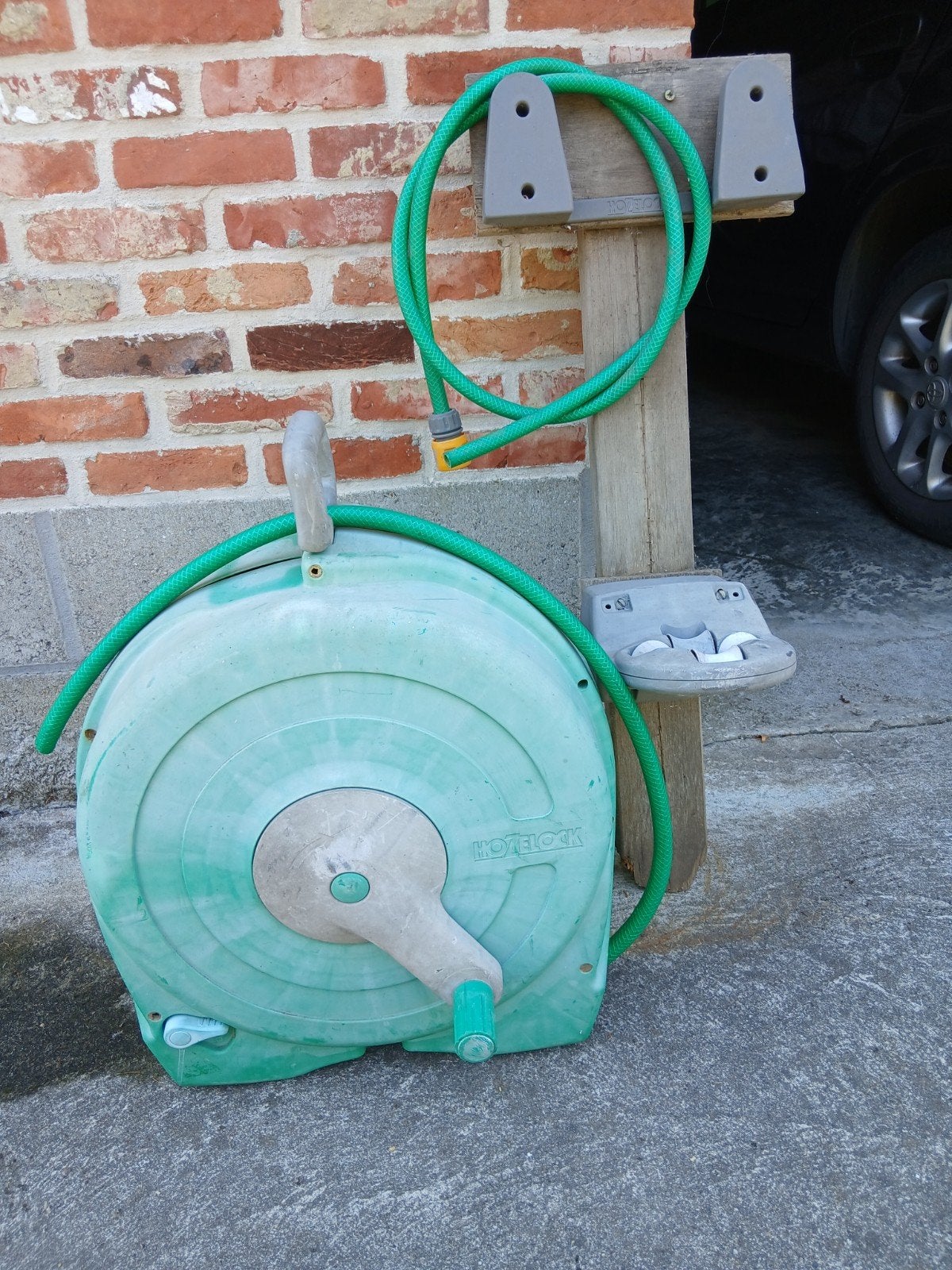 Hazelock haspel met 30 meter darm., Ophalen