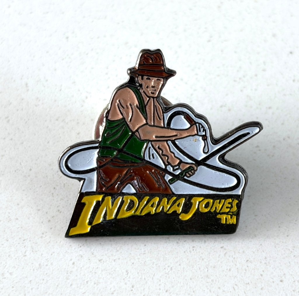 Vintage pin Indiana Jones, Ophalen of Verzenden, Zo goed als nieuw, Film