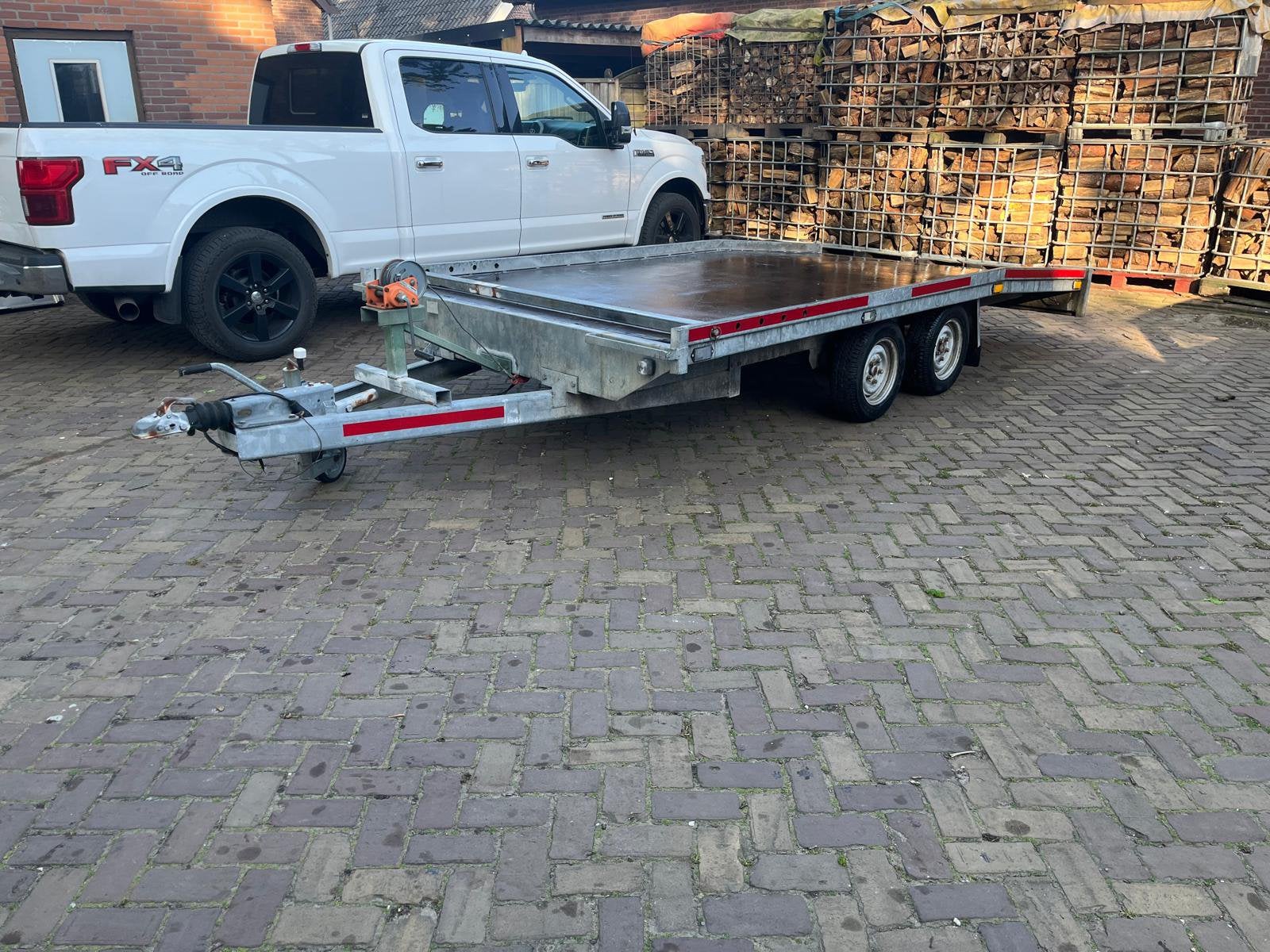 Auto aanhangwagen 2x4 meter, Auto diversen, Aanhangers en Bagagewagens, Ophalen, Gebruikt