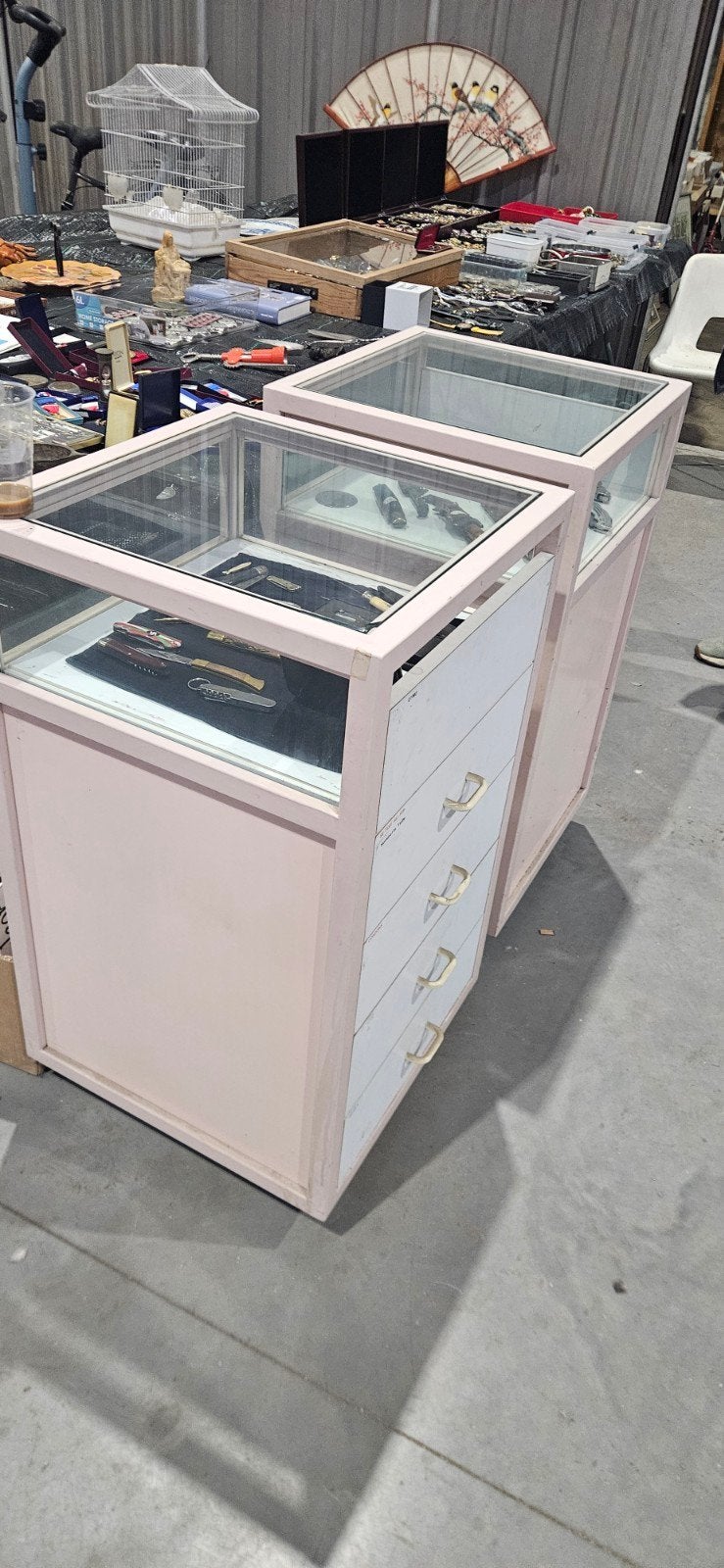 vitrine comptoir, Enlèvement