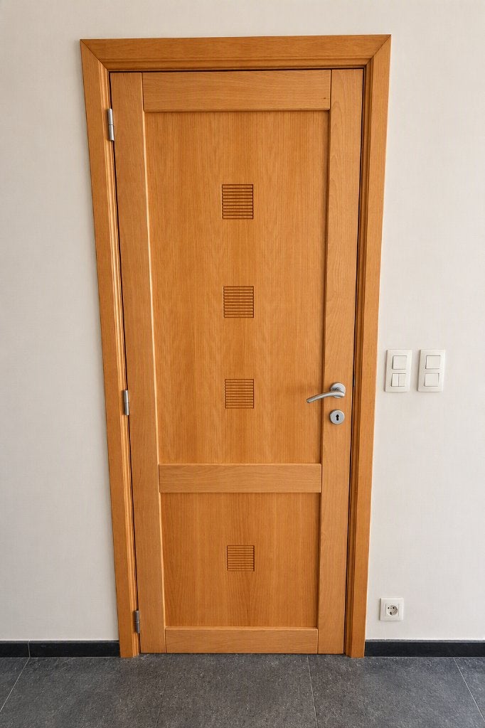 Twee houten binnendeuren te koop, Ophalen, Gebruikt, Minder dan 80 cm, Binnendeur