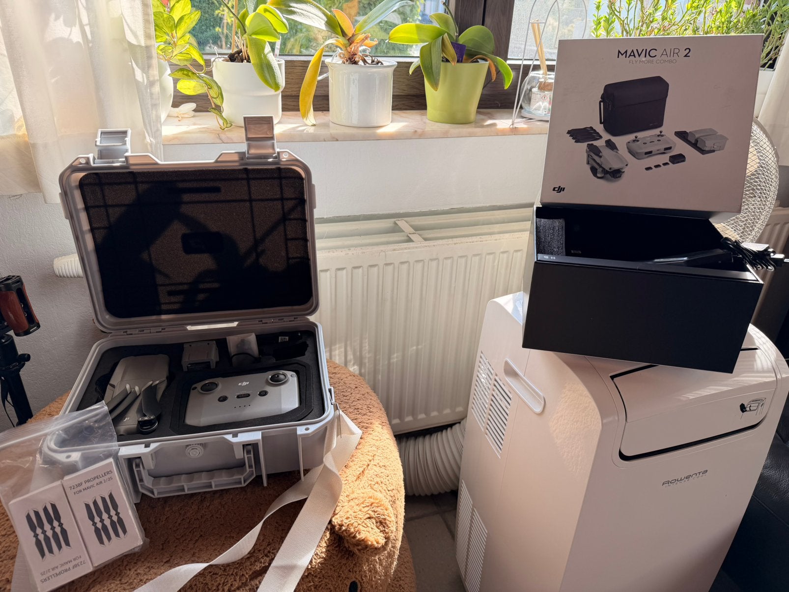 DJI Mavic Air 2 drone Zeer goede staat Talrijke accessoires, Ophalen, Zo goed als nieuw, Grijs, Hardcase
