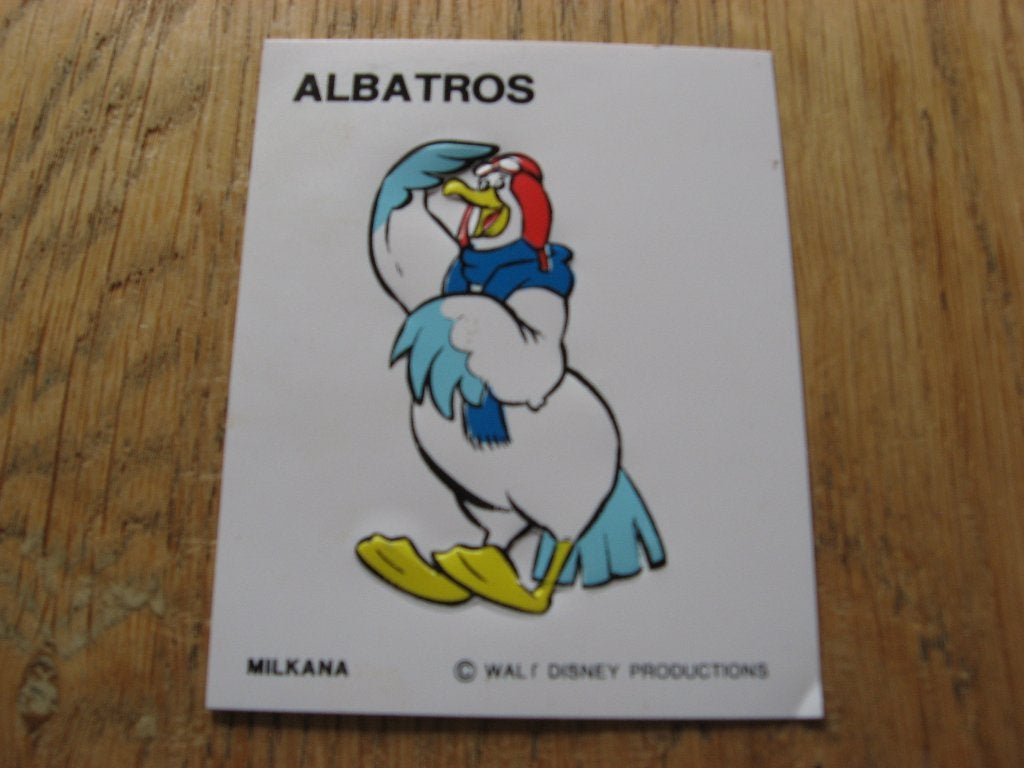 Sticker Albatros Milkana Walt Disney, Collections, Enlèvement ou Envoi, Neuf, Bande dessinée ou Dessin animé
