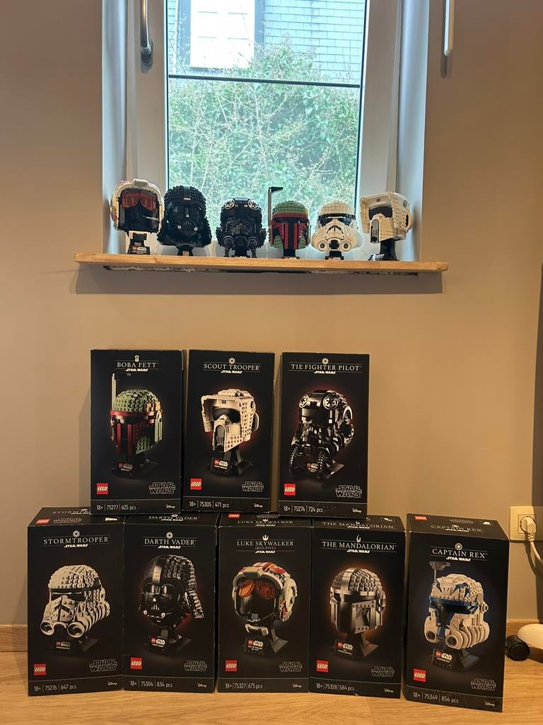 Lego star wars helmen collectie, Kinderen en Baby's, Speelgoed | Duplo en Lego, Ophalen, Zo goed als nieuw, Lego